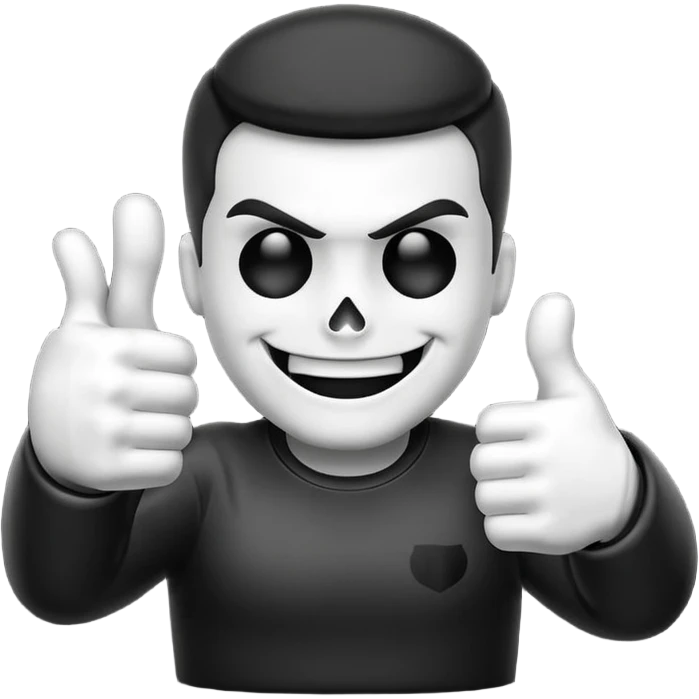 Emogi punisher giving thumbs up emoji