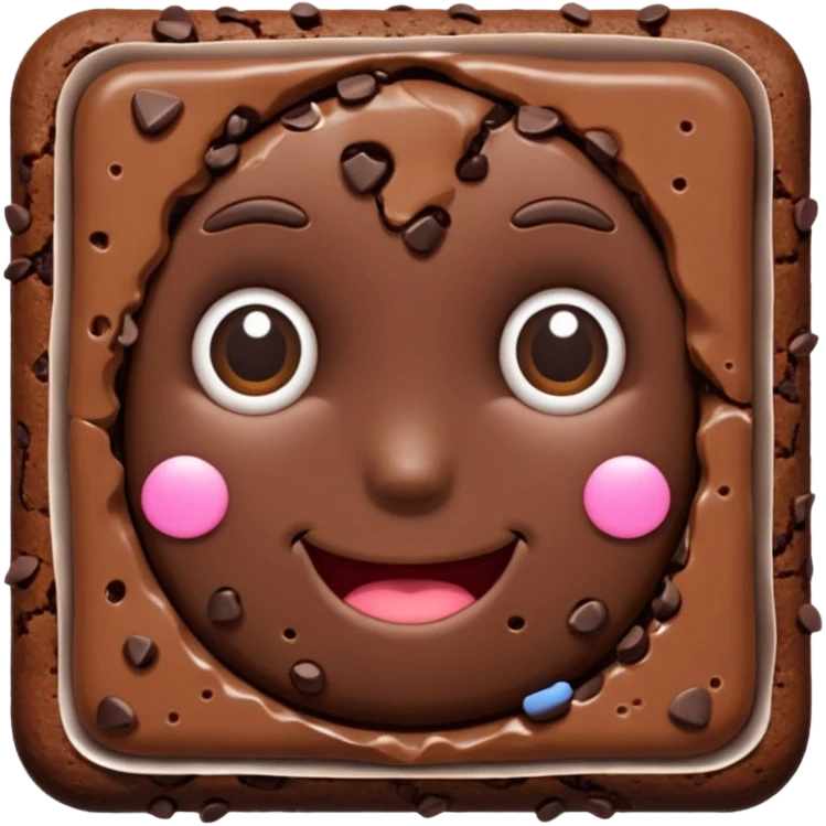 brownie
 emoji