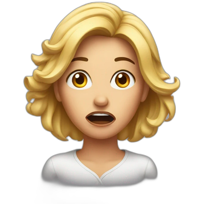 woman in shock emoji