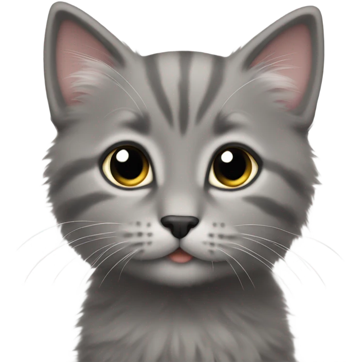 Gray kitten emoji
