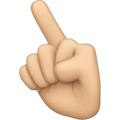 A hand with a finger pointing to the screen with a stop on it  emoji