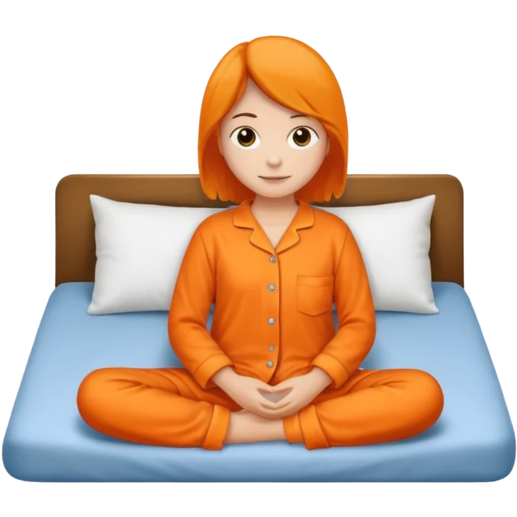 Orange pyjamas  emoji