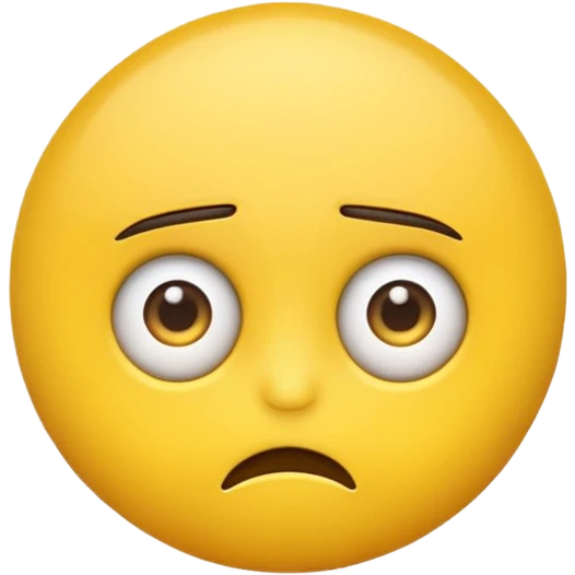Yellow emoji rolling eyes and shrugging annoyed emoji