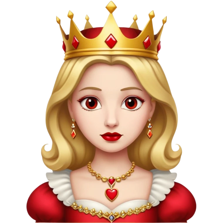 Queen of Hearts from Alice in Wonderland emoji