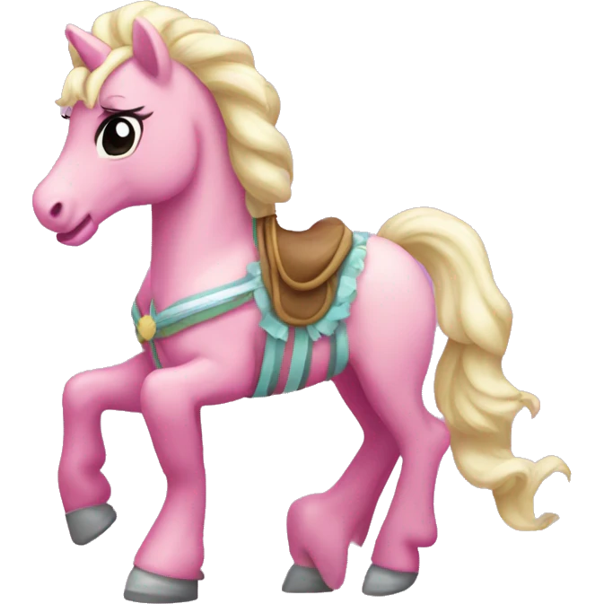 Carrusel rosa pony emoji