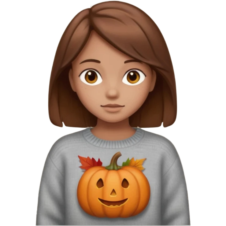 Automne fille ado  emoji