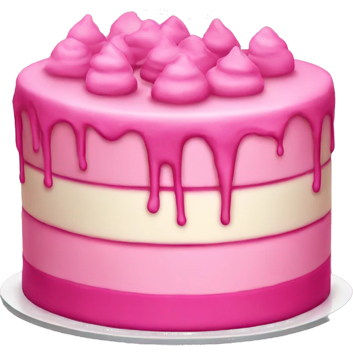 Pink cake emoji
