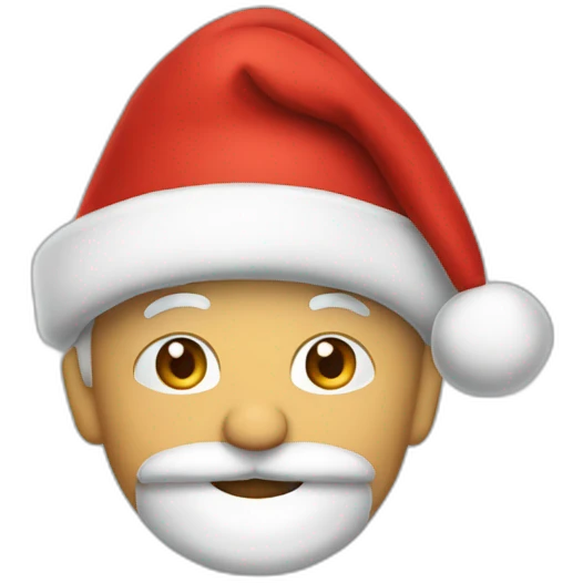Gorro papá noel (solo el gorro) emoji