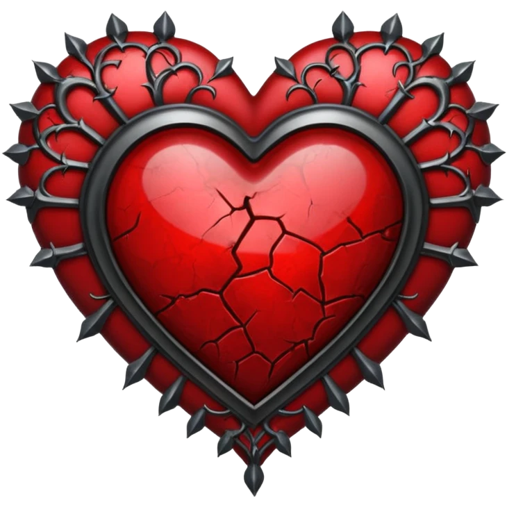 Gothic heart emoji