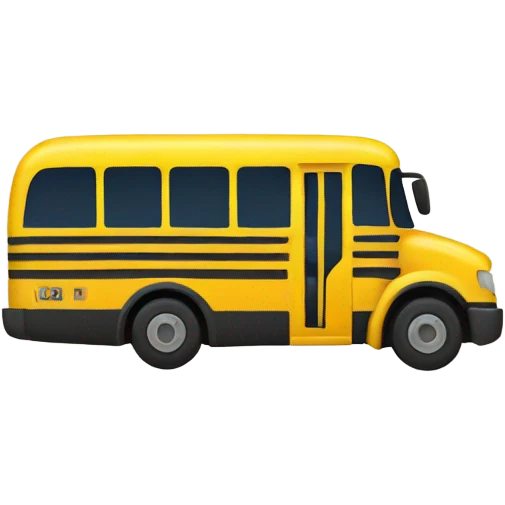 Bus with a safety vest  emoji
