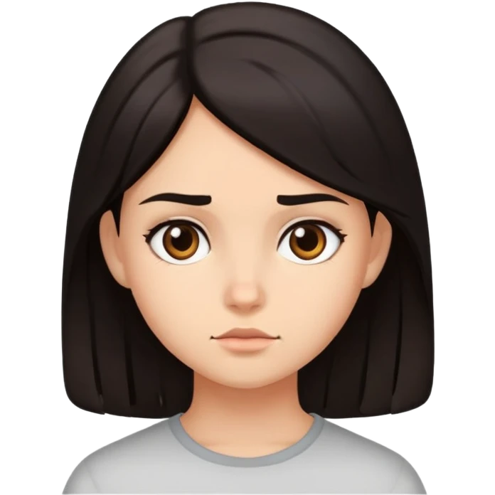 Girl side eyeing emoji
