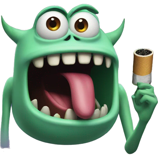 smoking monsters from monsters inc emoji