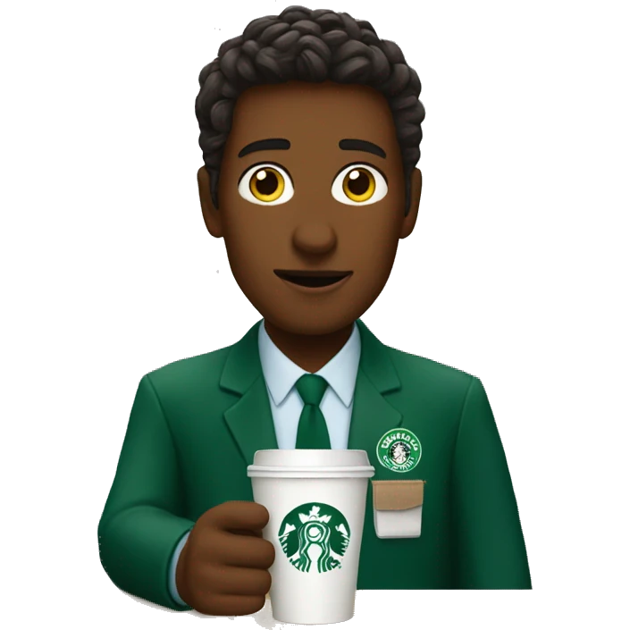 Go to work Starbucks  emoji