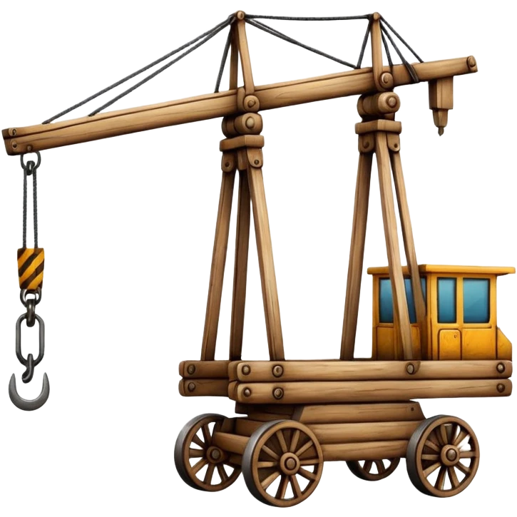 єгіпетьский кран з дерева emoji