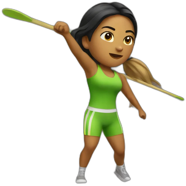 woman throwing javelin emoji