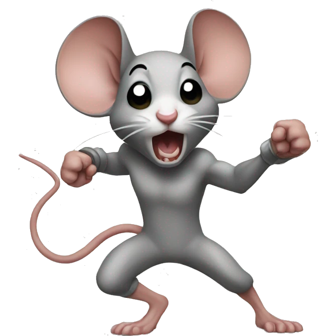 Fighting mouse emoji
