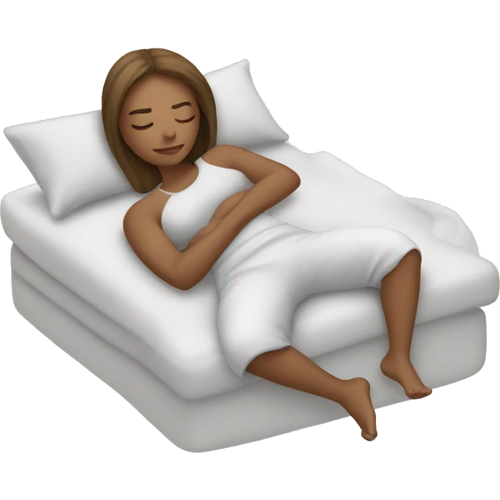 White girl sleeping  emoji