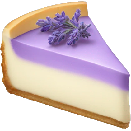 Lavender cheesecake  emoji