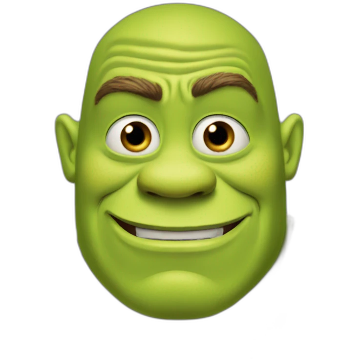 Shrek as john cena emoji