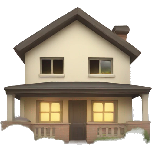 a house wearing huge VR glasses emoji