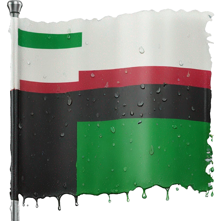Plalestine flag damaged and wet emoji