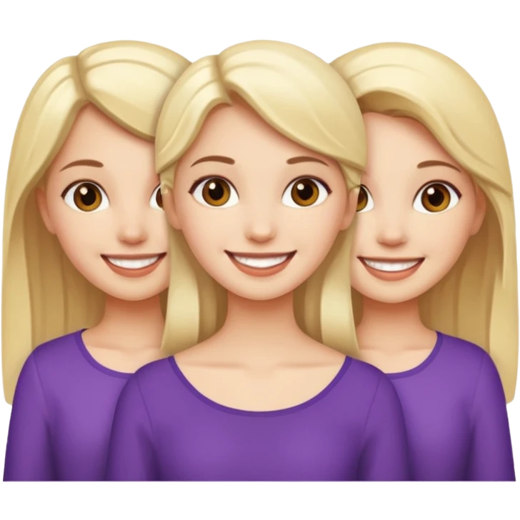 White Girls Trio emoji