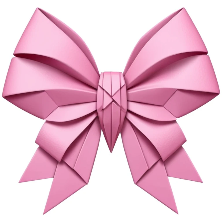 sakura bow with origami folds emoji