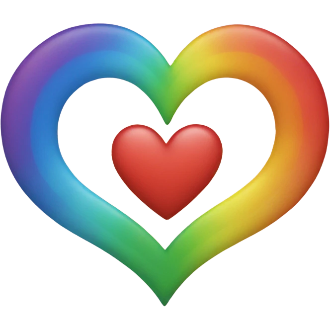 Rainbow heart emoji