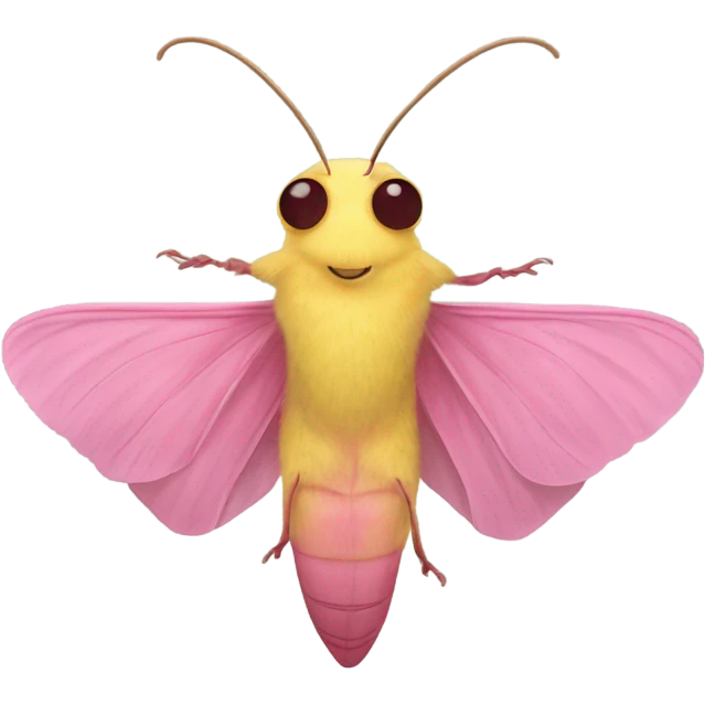Rosy maple moth emoji