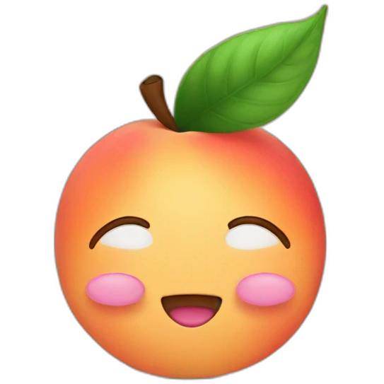 Peach with a Bennie  emoji
