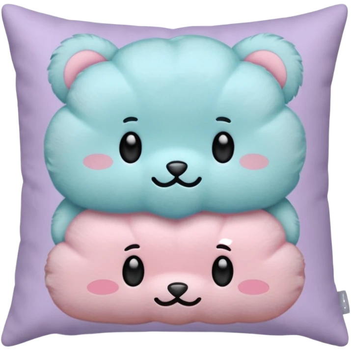 cushions cute no faces pastel colors emoji