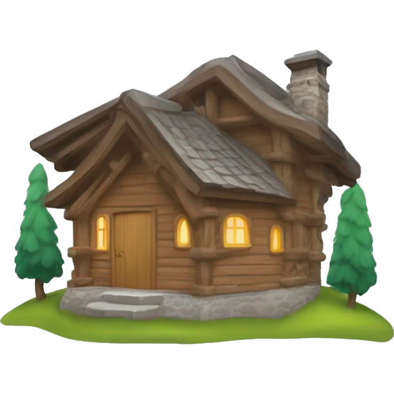 un casa dispersa nelle montagne emoji