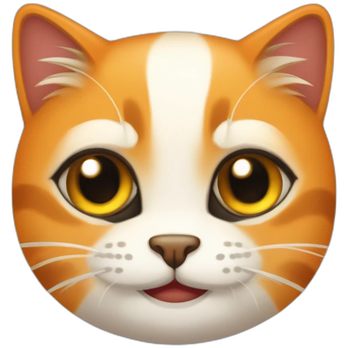 gato naranja con cara de mummins finlandes emoji