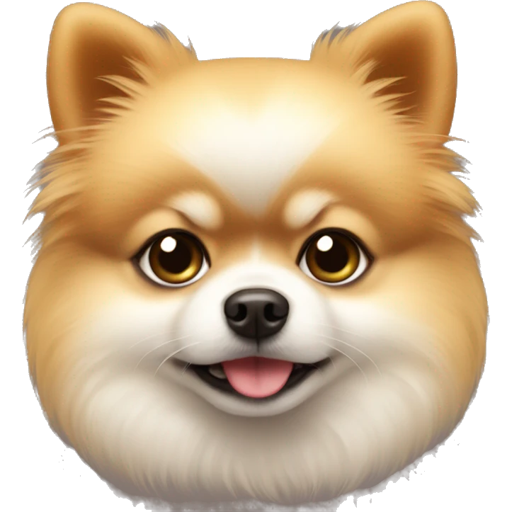 Pomeranian baby looking sad  emoji