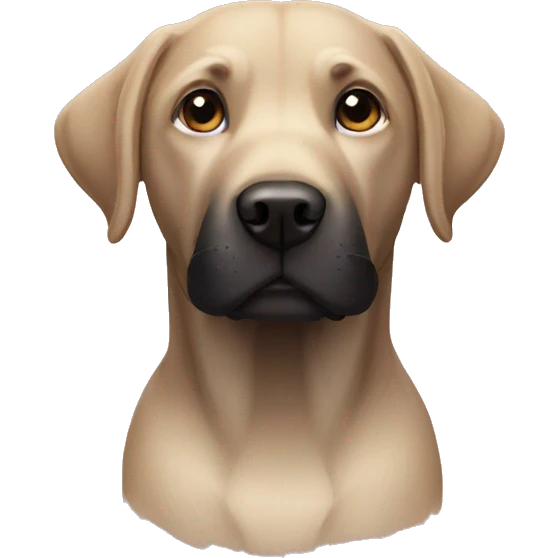 Labrador black emoji