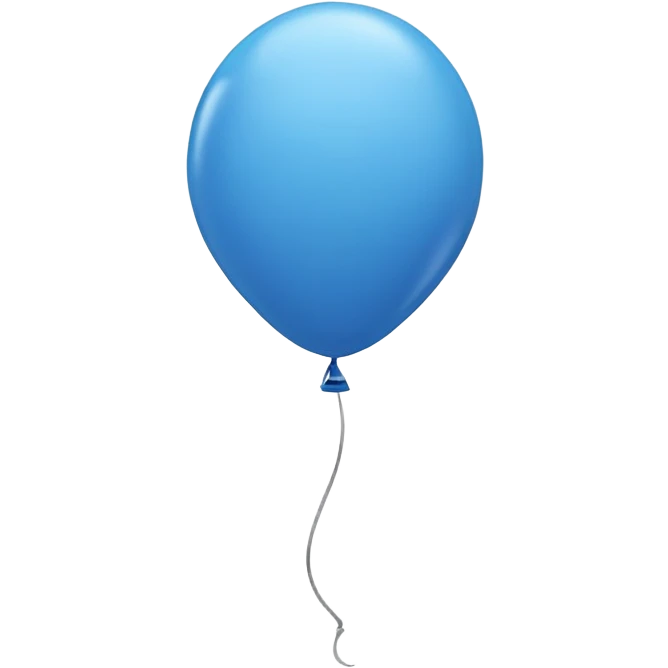 Blue balloon emoji