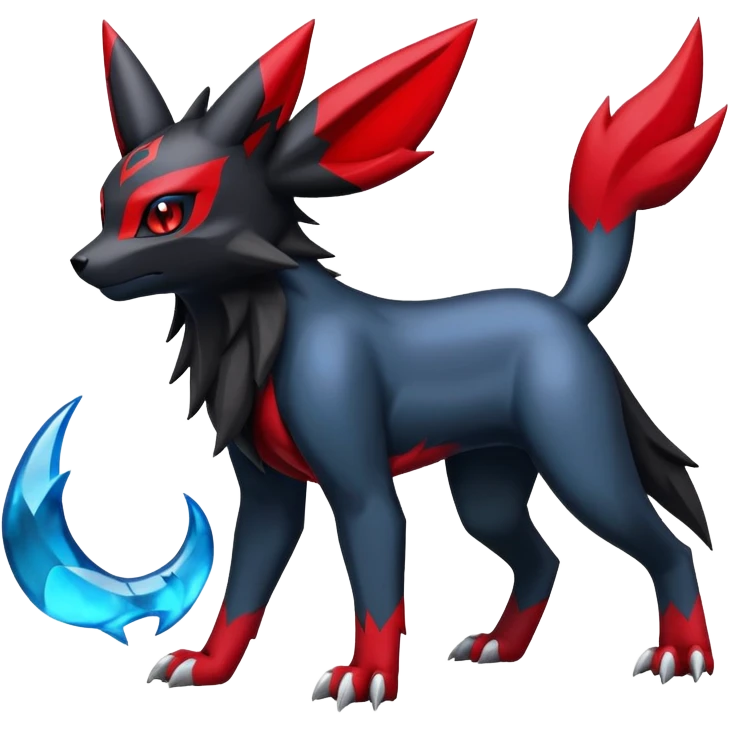Guilmon-Umbreon-Zoroark-hybrid emoji