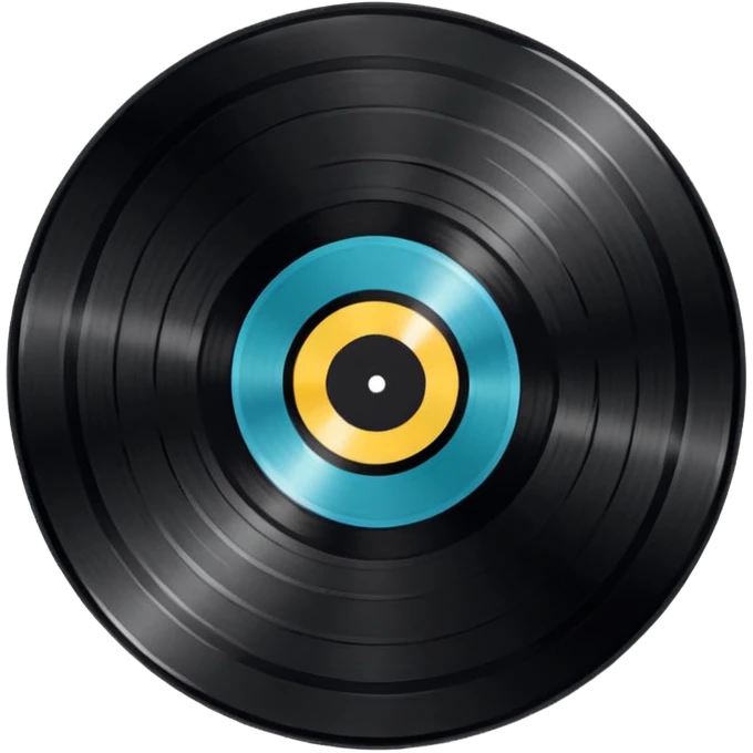 1950s rock and roll vinyl  emoji