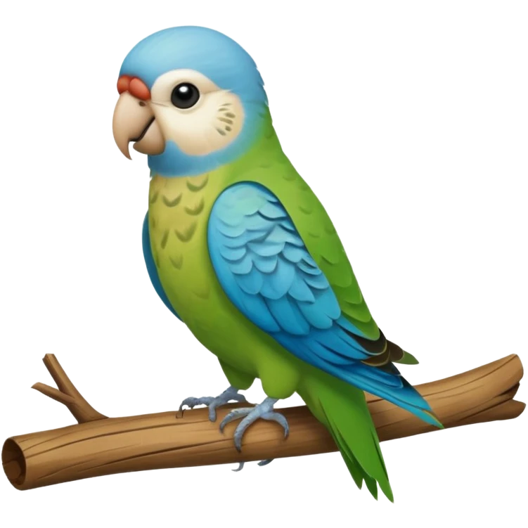 Parakeet with backpack emoji