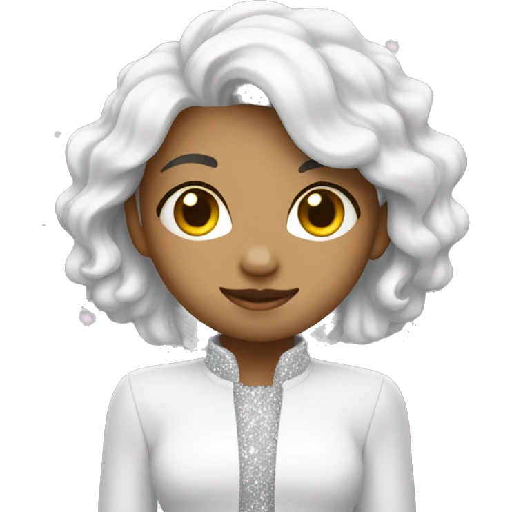 White love with sparkle emoji