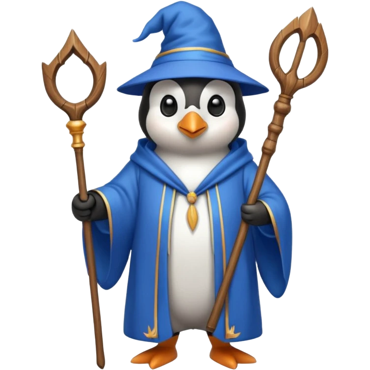 Penguin Wizard emoji