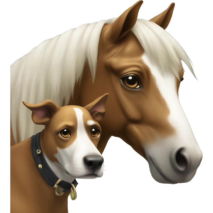 Horse whith dog  emoji