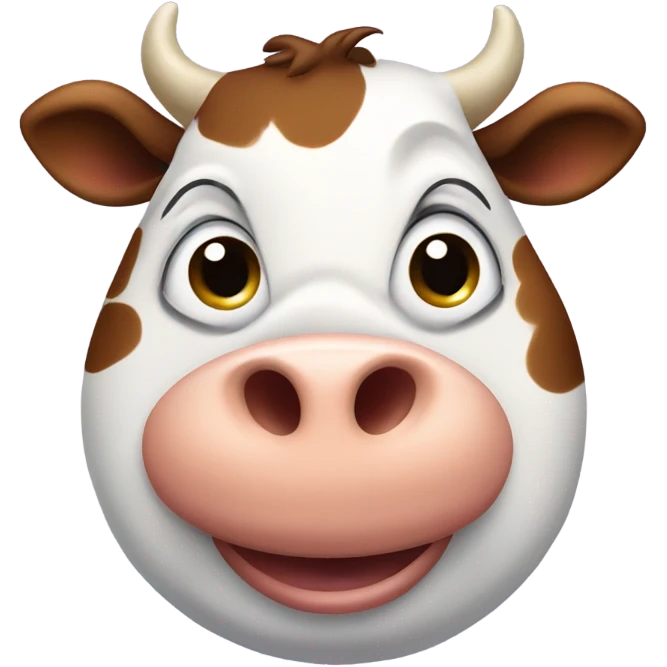 Funny cow emoji