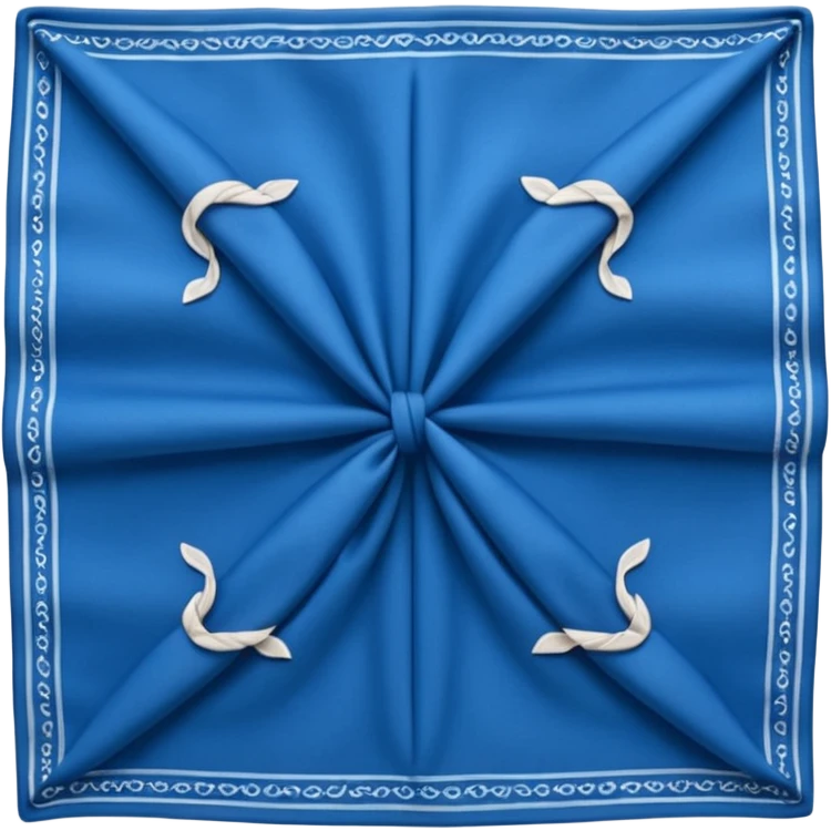 Blue bandana emoji