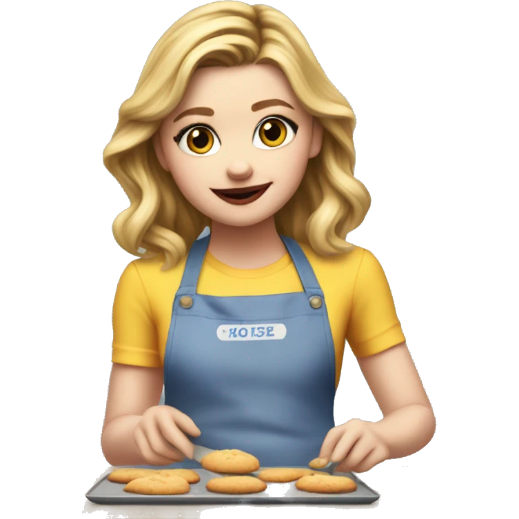 Chloe grace moretz baking cookies emoji