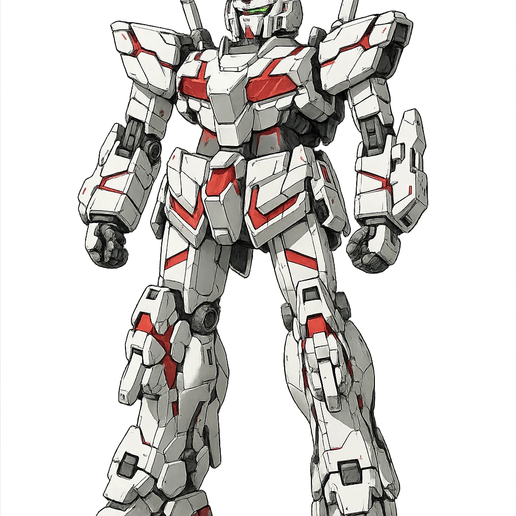Full-height Gundam RX-0 Unicorn emoji