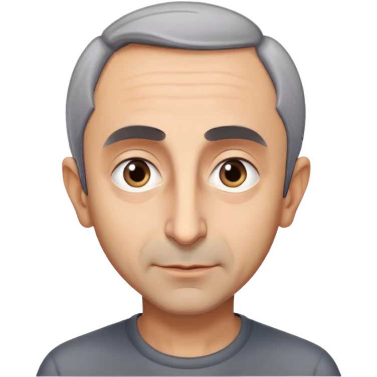 portrait of Eric Zemmour, neutral expression emoji