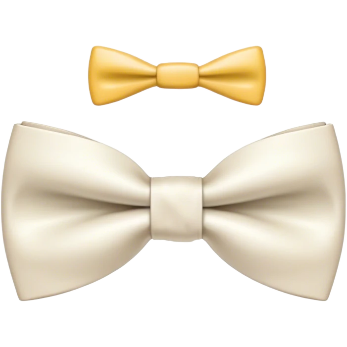 Thin, rectangular coquette style bow tie emoji