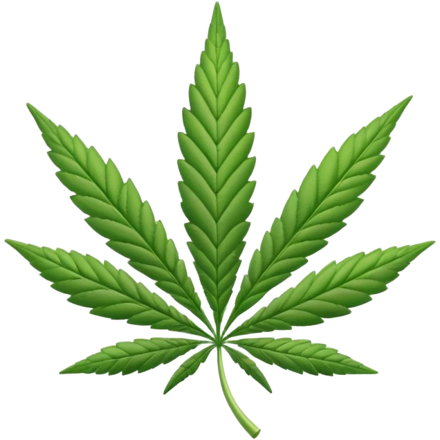 white marijuana icon emoji