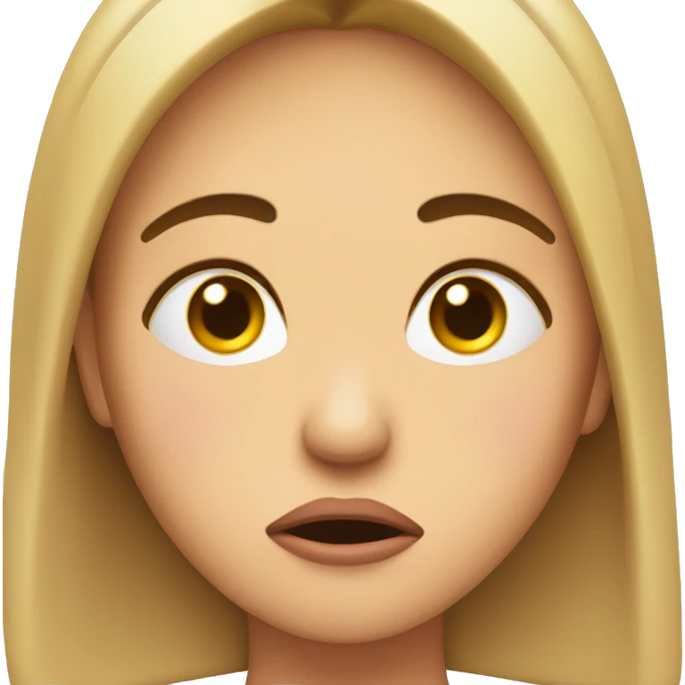 Shocked face with kiss marks on the cheek emoji